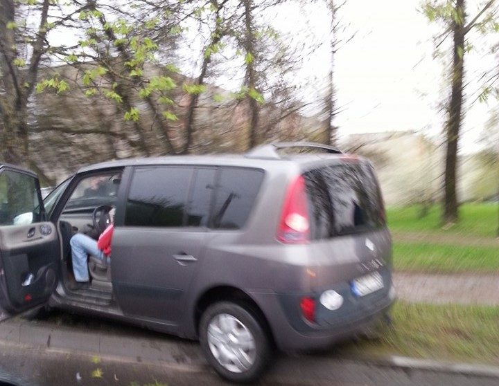Kaune automobilis rėžėsi į medį
