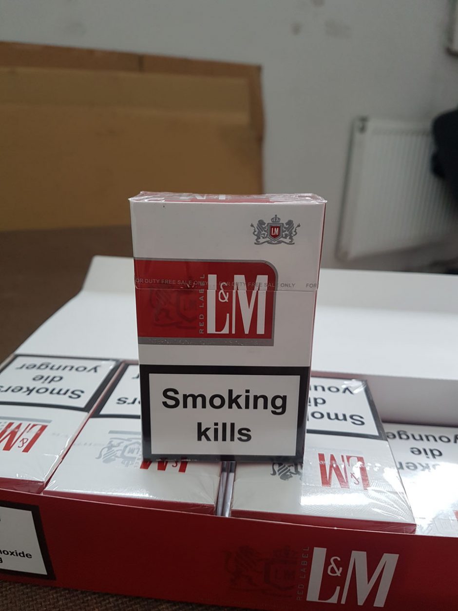 Ties Kryžkalniu sulaikyta beveik 1,5 mln. eurų vertės cigarečių kontrabanda