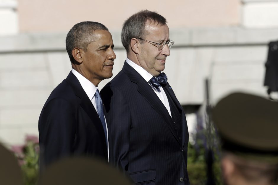JAV prezidentas B. Obama atvyko į Estiją