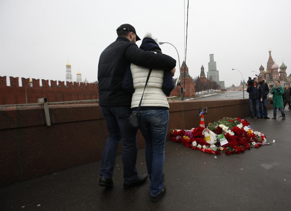 Rusijos opozicija gedi nužudyto savo lyderio B. Nemcovo