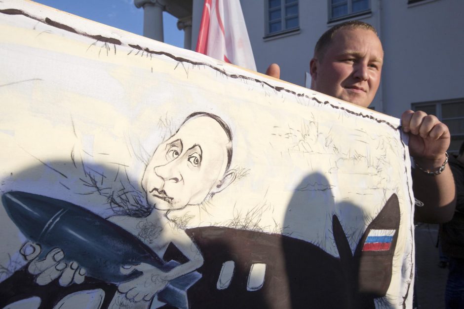 Protestas prieš Rusijos karinę bazę