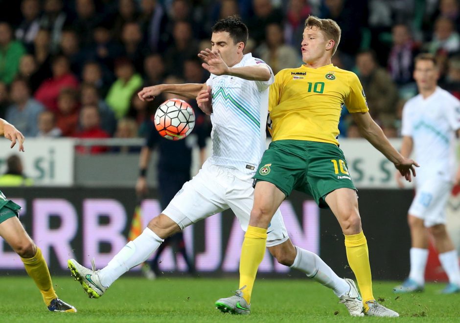 Europos futbolo čempionato atranka: Slovėnija - Lietuva 1:1