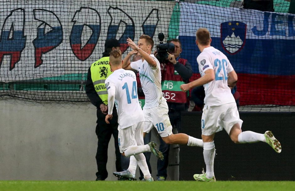 Europos futbolo čempionato atranka: Slovėnija - Lietuva 1:1