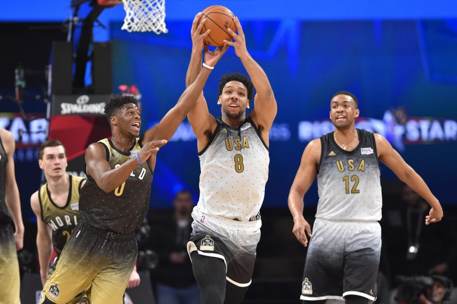 NBA lygos „Kylančių žvaigždžių“ rungtynėse savo pranašumą įrodė JAV rinktinė