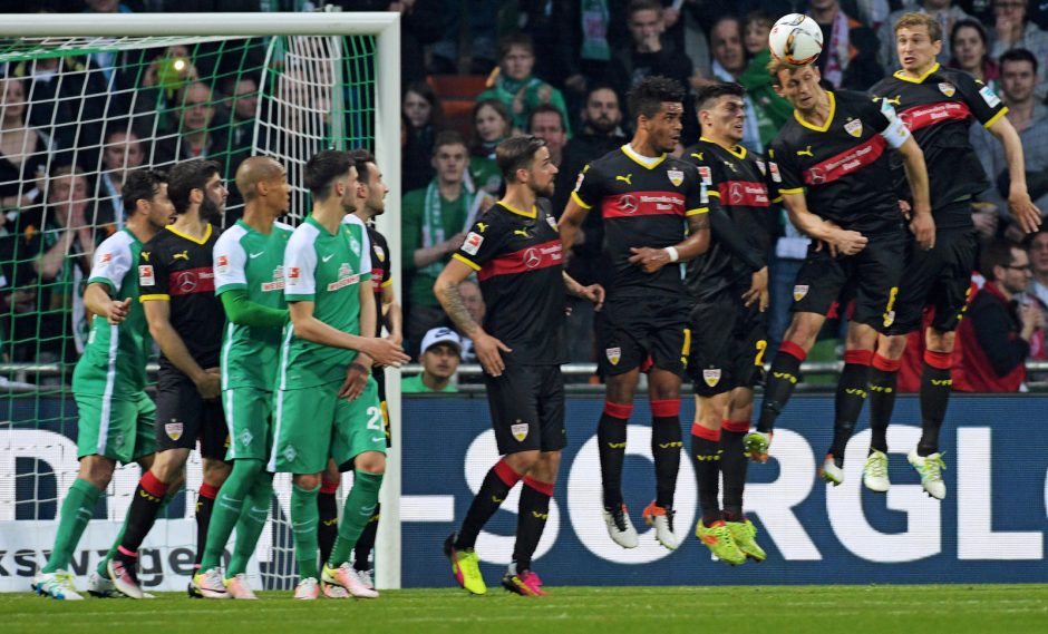 Vokietijos futbolo pirmenybių rungtynėse – net aštuoni įvarčiai