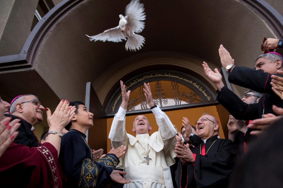 Gruzijoje popiežiaus aukotose mišiose ortodoksai nedalyvavo