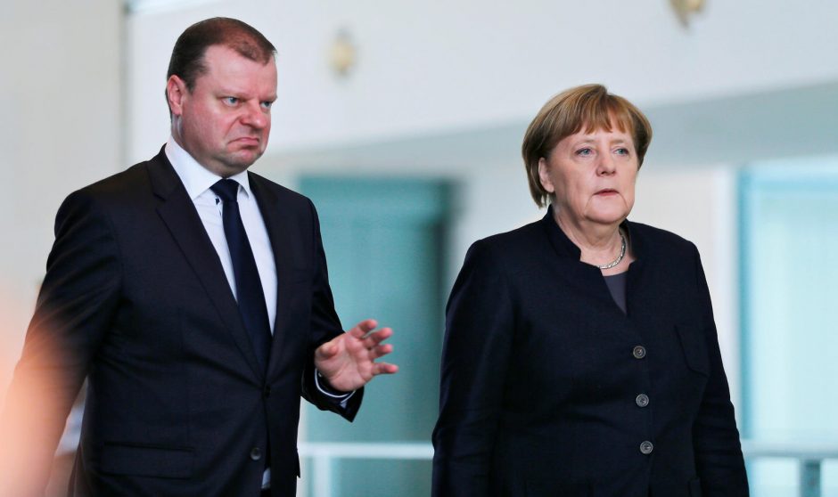 S. Skvernelis Vokietijoje susitiko su A. Merkel