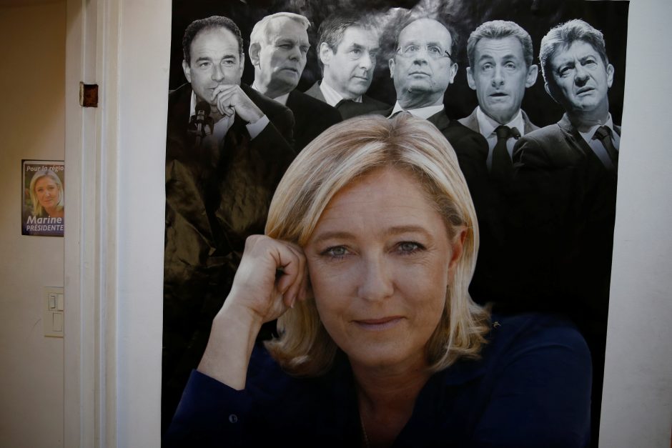 Neramumai Paryžiuje: mėginta padegti M. Le Pen štabą
