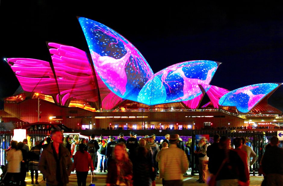 Kerintis šviesų festivalis Australijoje