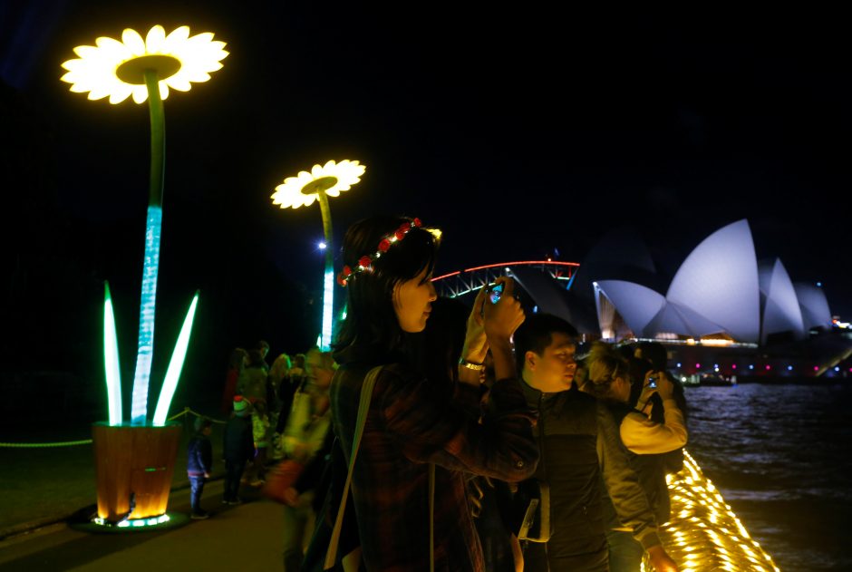 Kerintis šviesų festivalis Australijoje