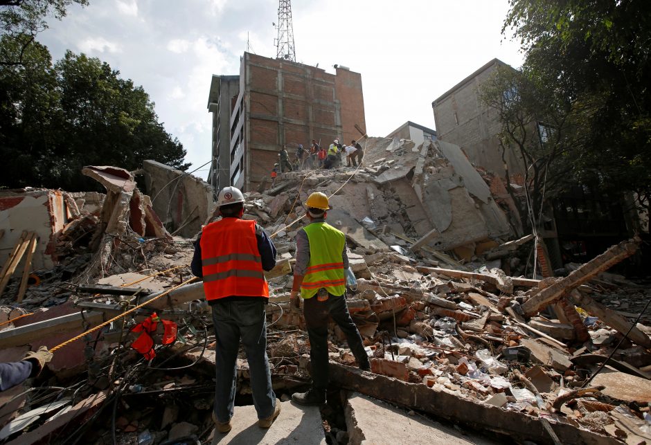 Stiprus žemės drebėjimas Meksikoje