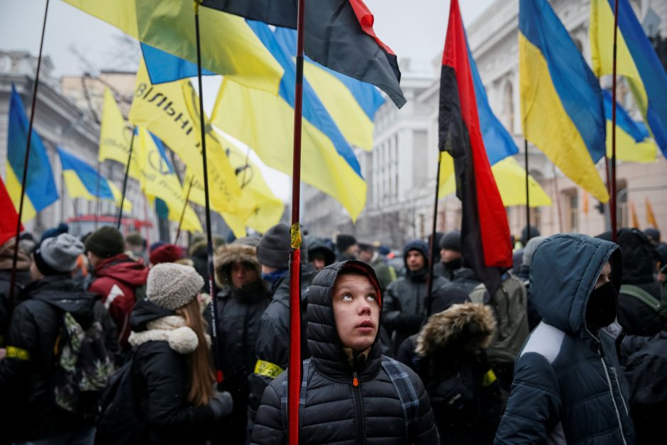 Riaušės prie Ukrainos parlamento