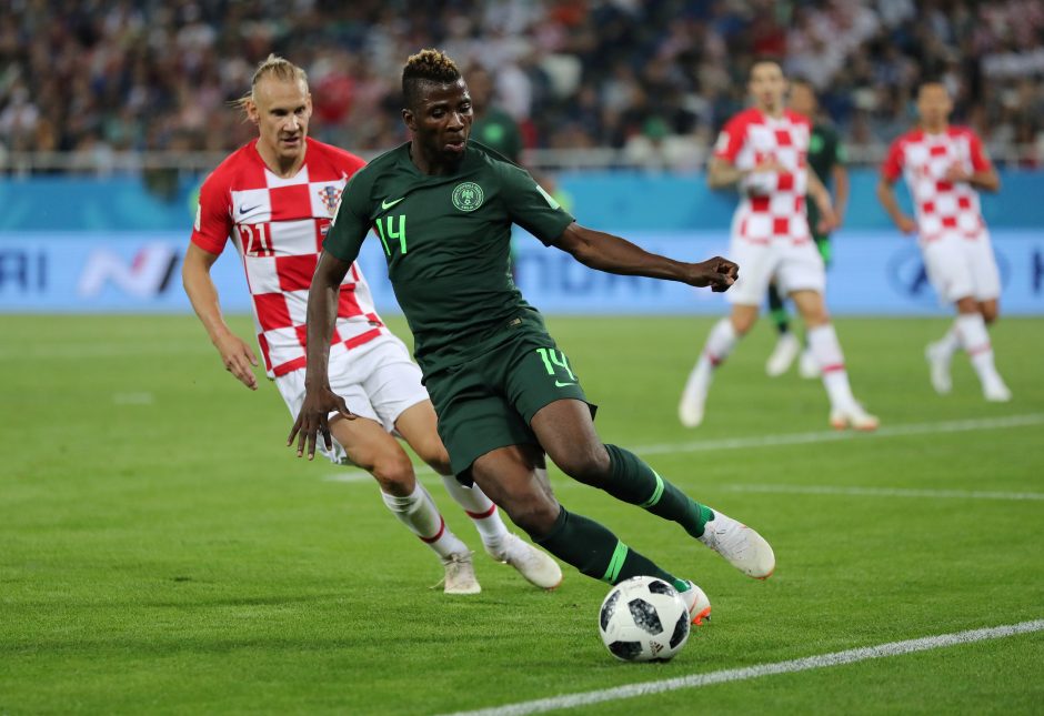 Kroatijos futbolininkai nugalėjo Nigeriją