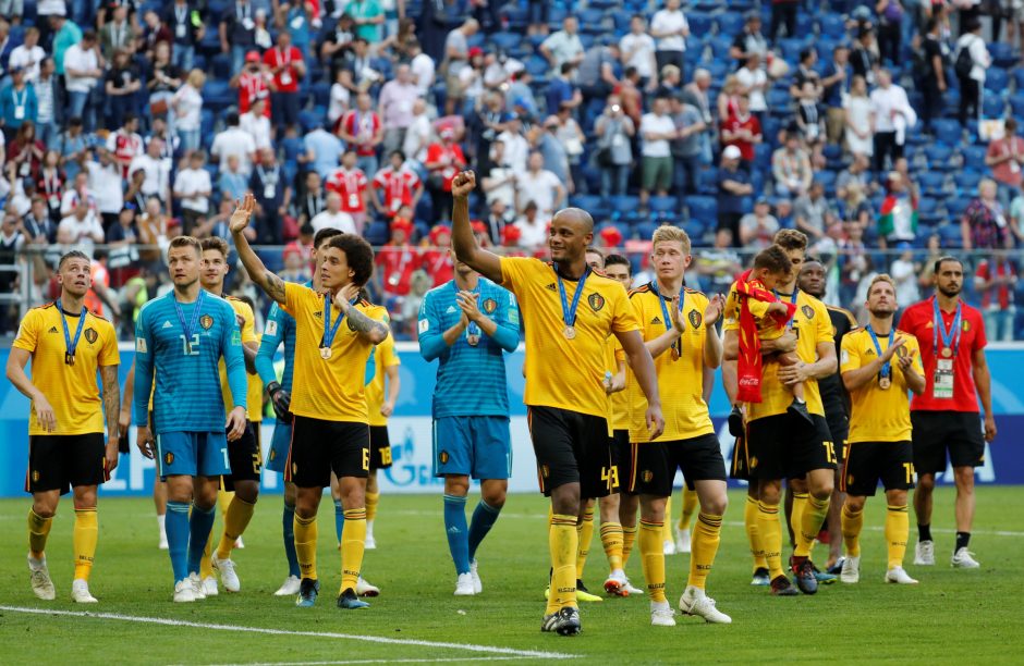 Pasaulio futbolo čempionatas: Belgija - Anglija 2:0
