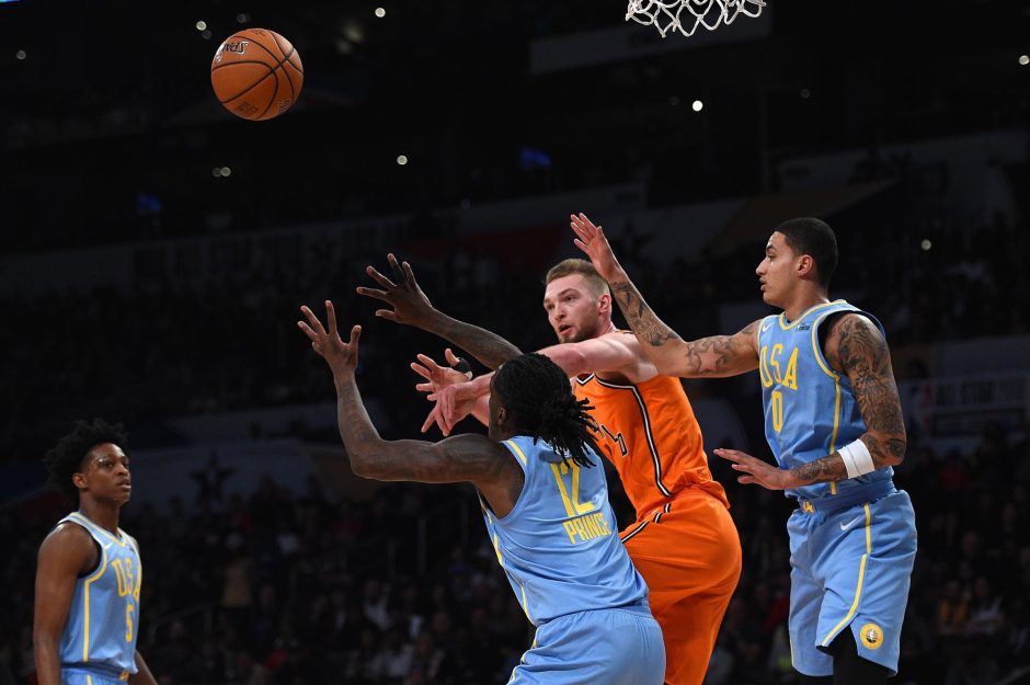 D. Sabonis NBA Kylančių Žvaigždžių rungtynėse pelnė 13 taškų