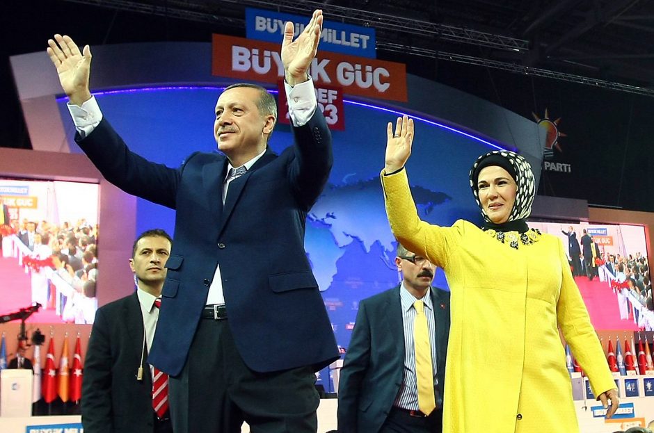 Moterys nėra lygios vyrams, mano Turkijos prezidentas