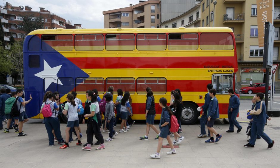 Katalonijos vyriausybė sustabdė reklamos kampaniją dėl referendumo
