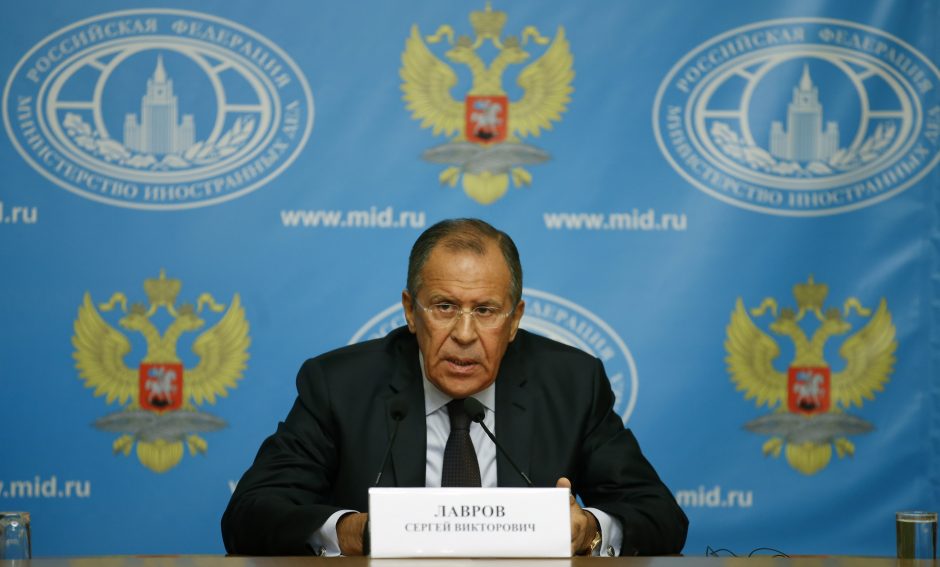 S. Lavrovas: Rusija nesuinteresuota Ukrainos sugriovimu, nenori ir sankcijų spiralės