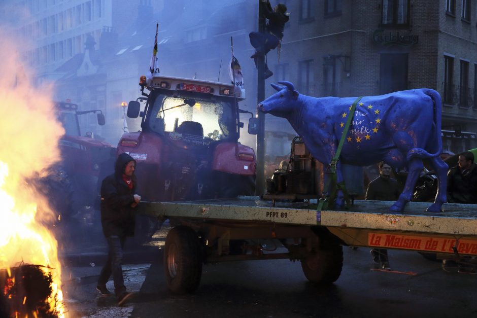 Briuselyje – protestas prieš laisvosios prekybos sutartį
