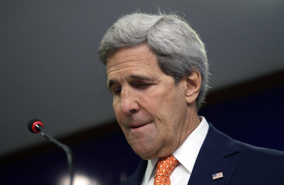 Maskva ir Vašingtonas tariasi dėl galimo J. Kerry vizito į Rusiją