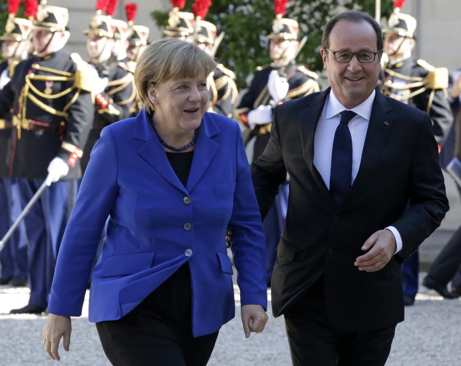 Vokietijos ir Prancūzijos lyderiai pateiks viziją dėl bendro ES atsako į krizes