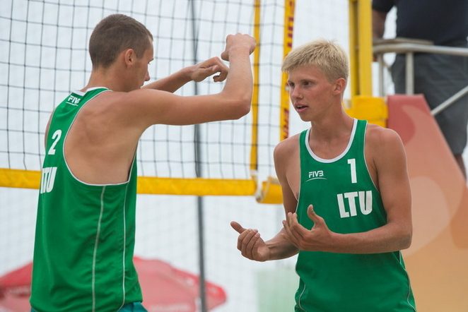 Jaunieji Lietuvos paplūdimio tinklininkai Europos jaunių čempionate – be pralaimėjimų