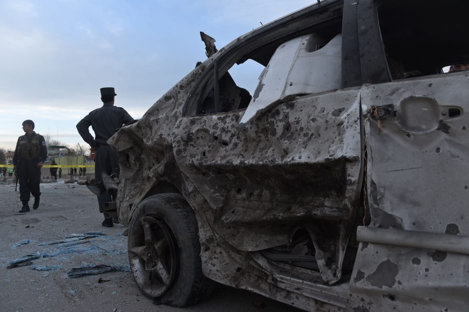 Pietų Afganistane prie banko sprogo užminuotas automobilis
