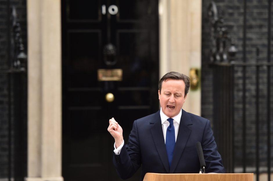 D. Cameronas paskelbė visuotinių rinkimų kampanijos Britanijoje pradžią
