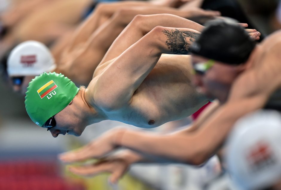 A. Šidlauskas pateko į 50 m plaukimo rungties finalą