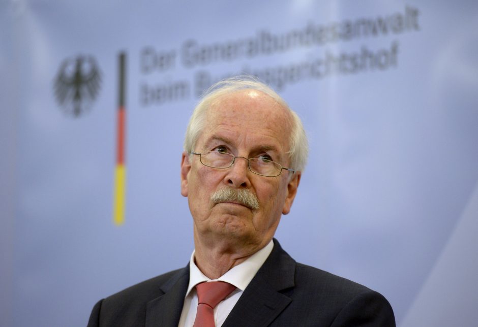 Vokietijos generalinis prokuroras nušalintas dėl valstybės išdavystės skandalo