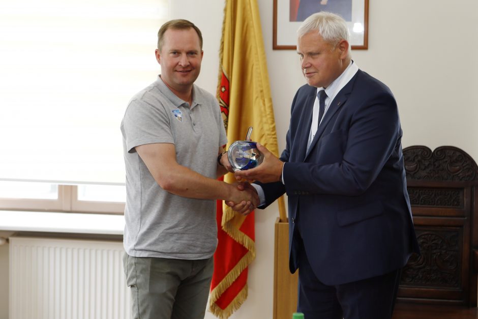 „Neptūno“ krepšininkus pagerbė Klaipėdos meras