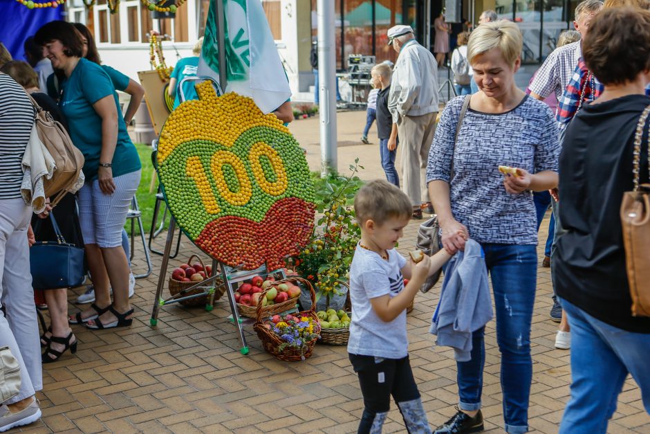 100-mečio obuolių šventė ūžė Gargžduose