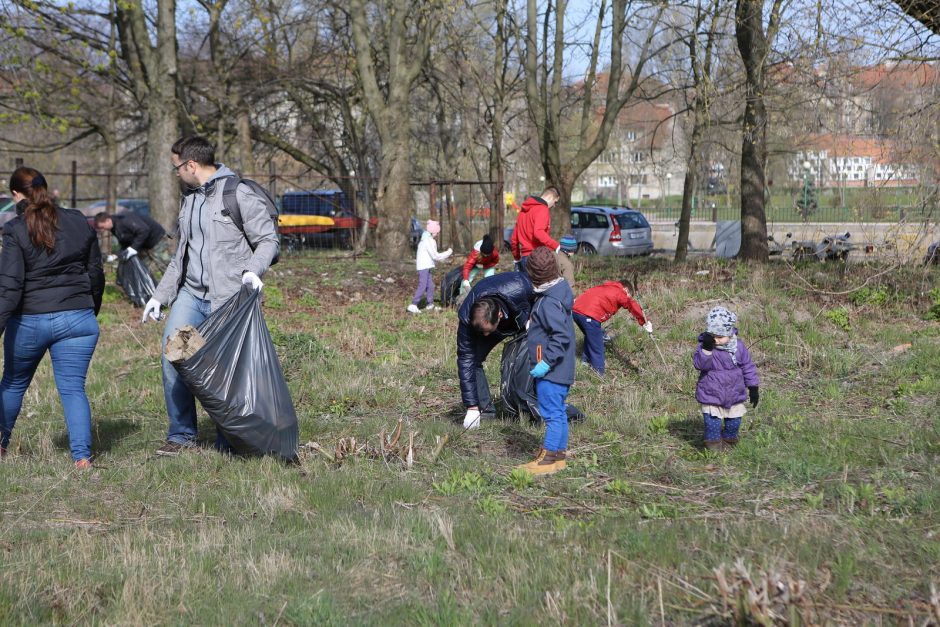 Klaipėdoje „Darom“ dalyviai švarino ir Danės dugną