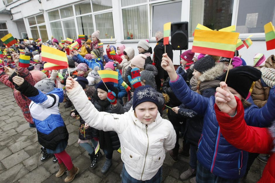 Mažieji patriotai jau atšventė Nepriklausomybės dieną