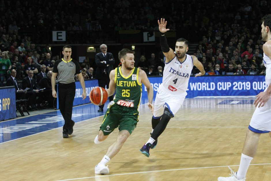 Lietuvos krepšininkai užtikrintai įveikė Italijos rinktinę