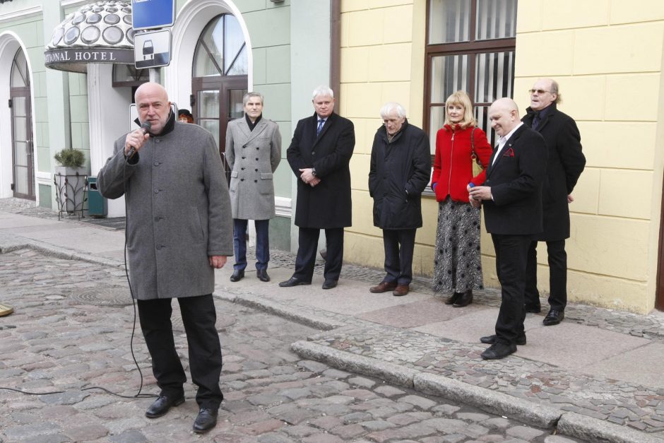 Legendiniam aktoriui V. Kancleriui – memorialinė lenta