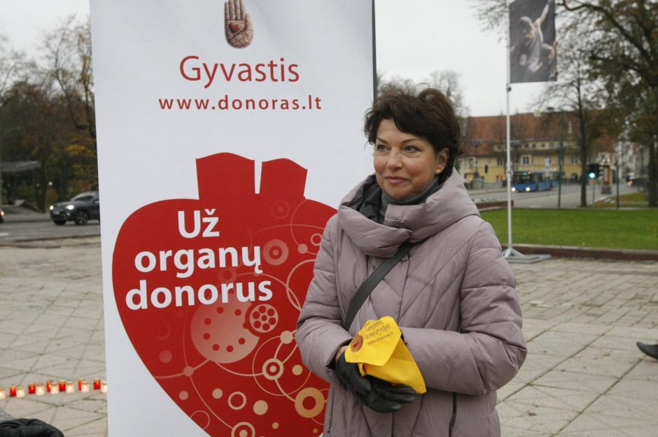 Organų donorams – šviečianti širdis