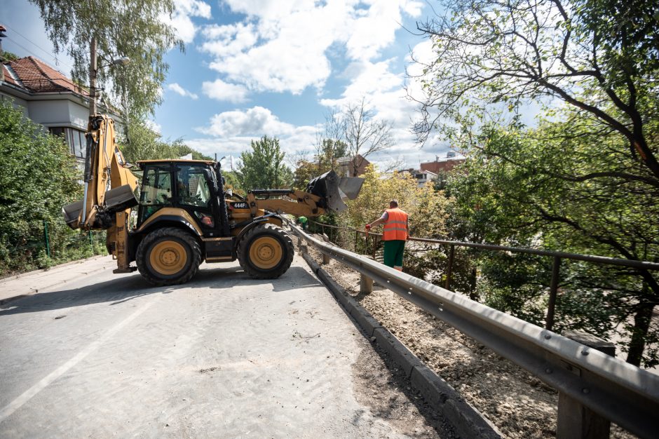 Žemaičių gatvės kalno nuošliauža