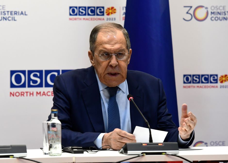 S. Lavrovas ESBO konferencijoje JAV ir ES diplomatus išvadino bailiais