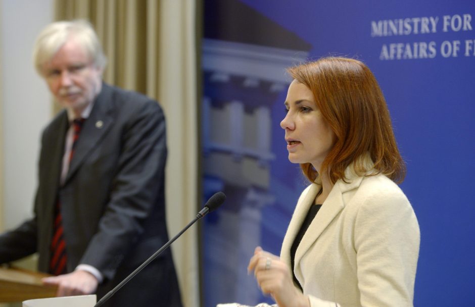 Lietuvoje lankysis naujoji Estijos užsienio reikalų ministrė
