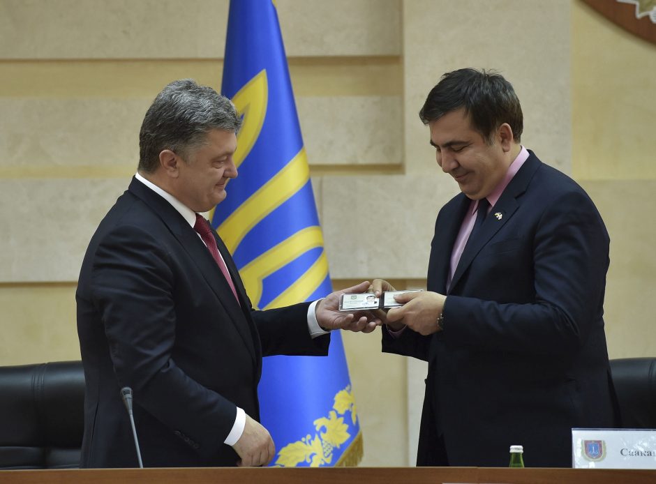 Buvęs Gruzijos lyderis M. Saakašvilis paskirtas Odesos srities gubernatoriumi