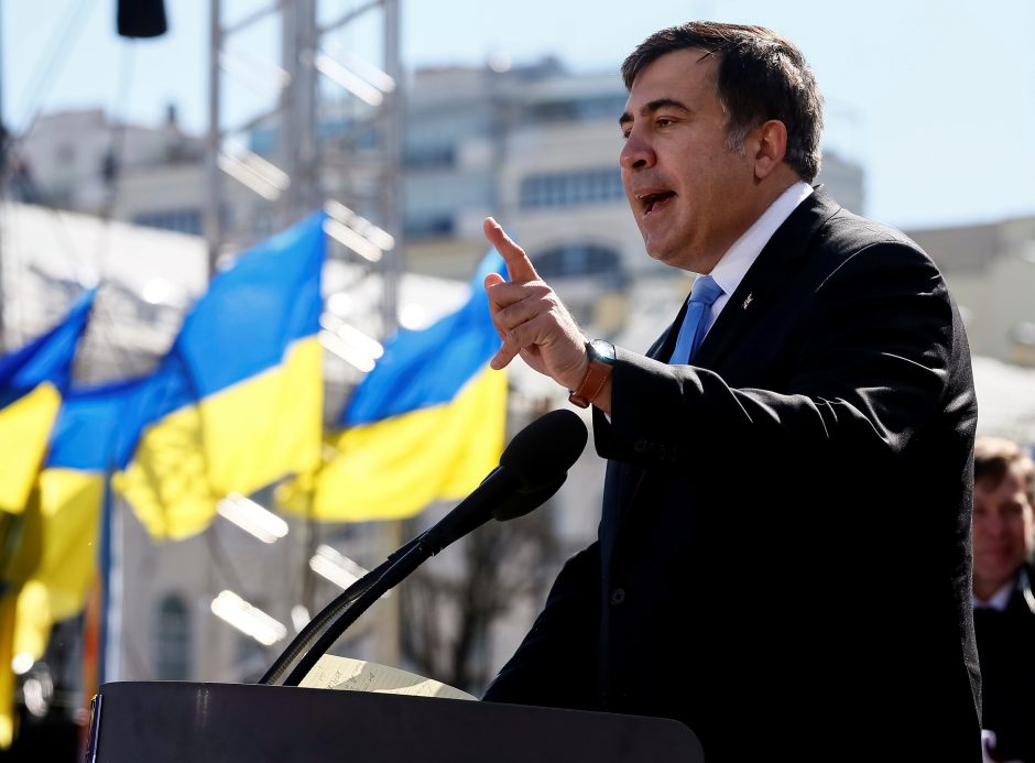 M. Saakašvilis pažadėjo naujos revoliucijos Ukrainoje neorganizuoti