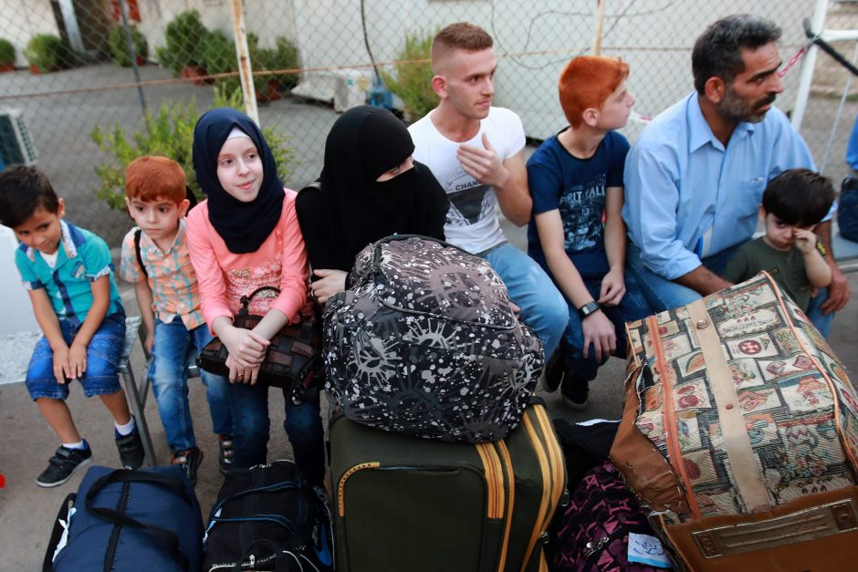 Į Lietuvą vėl perkelta 18 pabėgėlių sirų