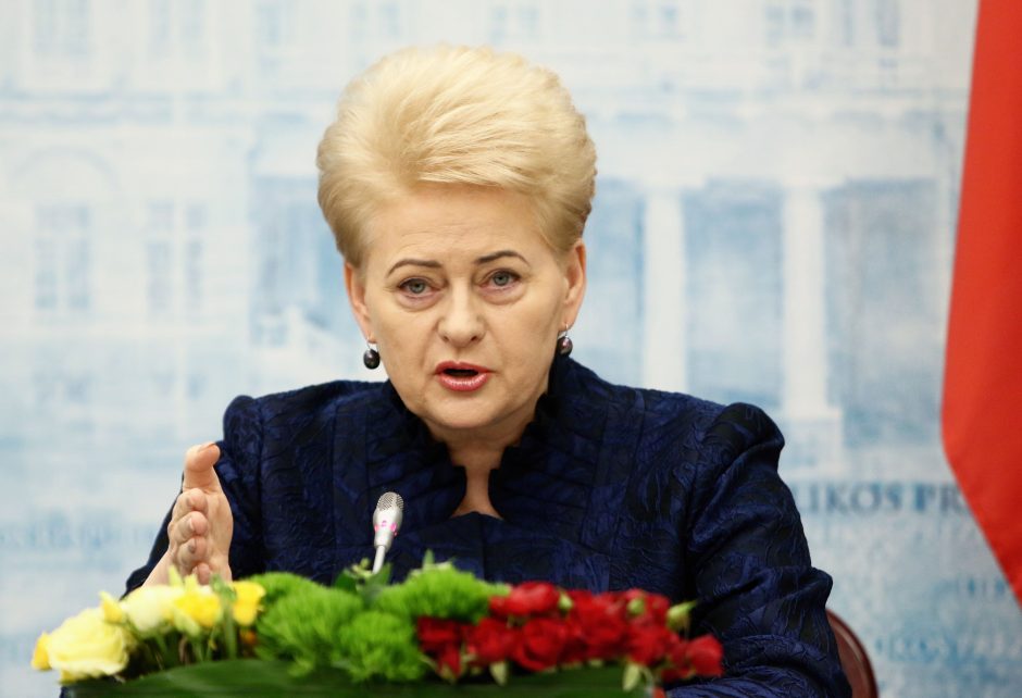 D. Grybauskaitė: labai tikiuosi, kad sankcijos Rusijai bus pratęstos
