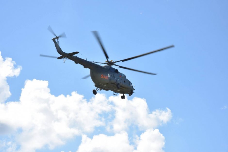Sraigtasparnis Jonavos rajone ieškojo dingusio moldavo