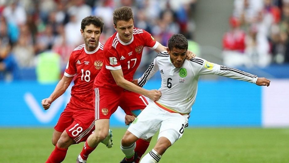 Meksikiečiai sužlugdė rusų viltis patekti į pusfinalį