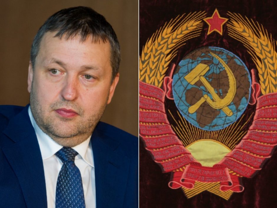 A. Guoga prašo prekes su sovietų simboliais traktuoti kaip ir nacių