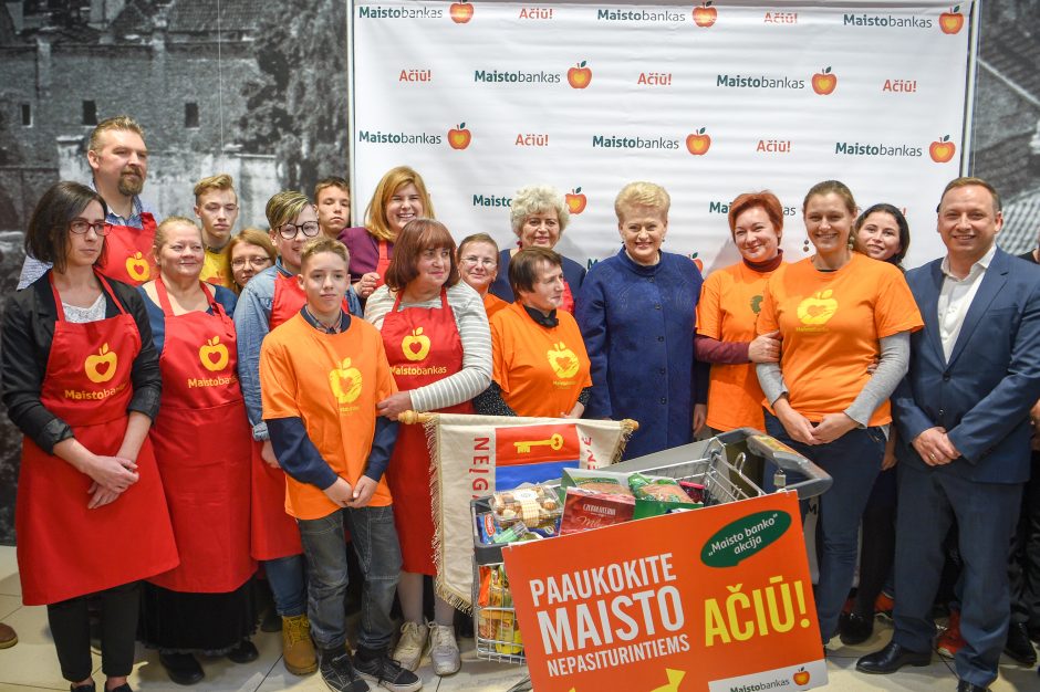 Prezidentė pradėjo „Maisto banko“ akciją