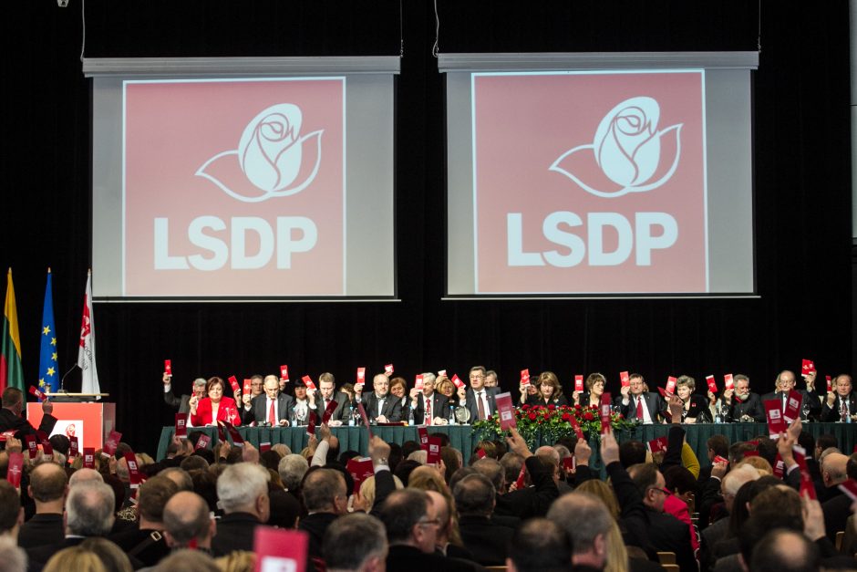 Dėl naujojo Darbo kodekso protestavo grupė Vilniaus socialdemokratų 