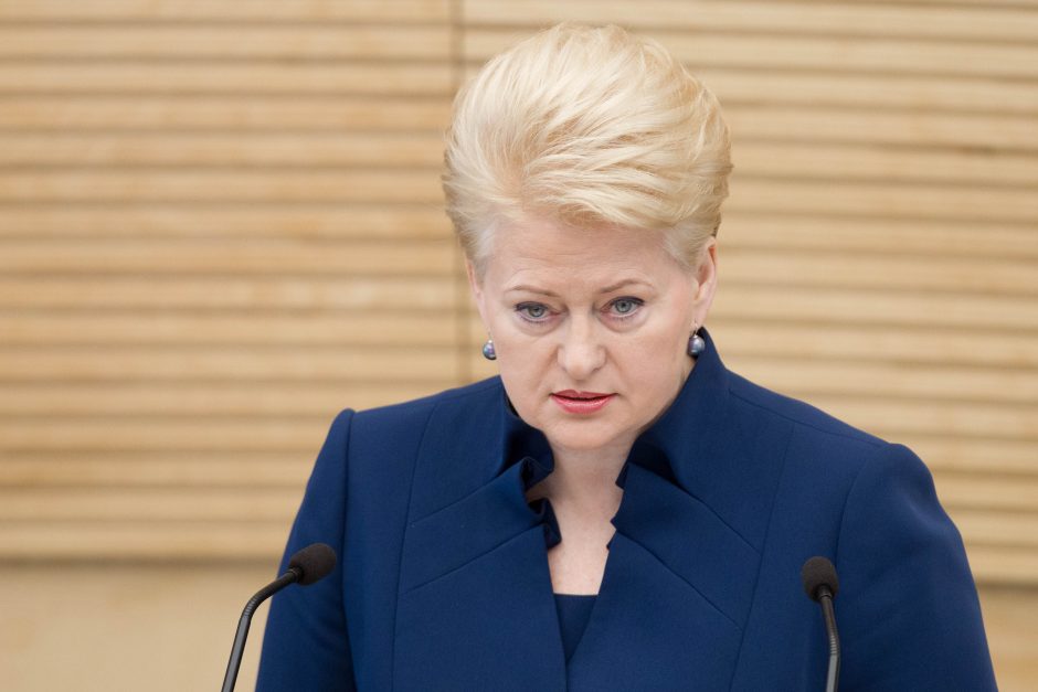 D. Grybauskaitė pareiškė užuojautą dėl Pietų Korėjos kelto tragedijos
